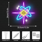 Starburst Neon Sign, Mystical Cosmic Light for Bedroom, Dorm & Studio Decor - Image 5