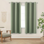 KOUFALL Sage Green Boho Blackout Curtains 72 Inch Length for Bedroom 2 Panels Set Home Office Organic Decor Grommet Thermal Room Darkening Living Room Window Black Out Curtains 72 Inch Long by KOUFALL