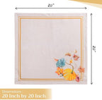 Maison d' Hermine Cloth Napkins Set of 4 Reusable 100% Cotton (20" x 20") - Image 4