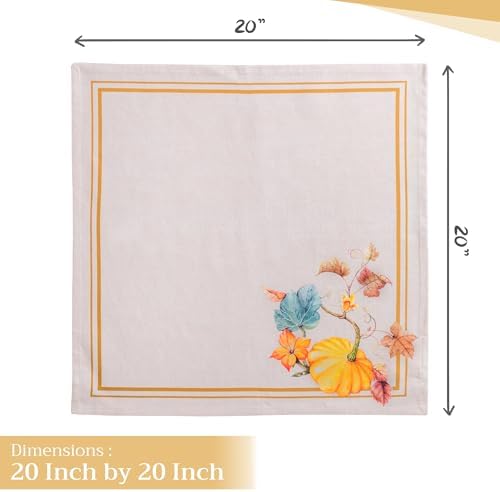 Maison d' Hermine Cloth Napkins Set of 4 Reusable 100% Cotton (20" x 20") - Image 4
