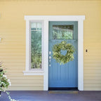 AMF0RESJ Green Eucalyptus Wreaths for Front Door Spring Summer Wreath with Eucalyptus Leaves,Olives Leaves,Mixed Berry for Indoor Outdoor Farmhouse Home Porch Wall Window Festival Wedding Decor - Image 7