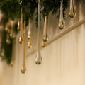 28 Pcs Glass Teardrop Ornaments Chandelier Crystals,Champagne by Maysing