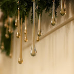 28 Pcs Glass Teardrop Ornaments Chandelier Crystals,Champagne by Maysing