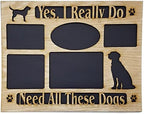 MEMORY MATS & WORD ART Wall Sign, Hand-Made Wooden Decoration Plaque for Home and Office- Real Wood - Made in The USA - 11 x 14 x 13 inches (Yes_I_really_do_need_all_these_dogs) by MemoryMatsWordArt
