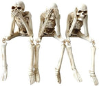 Halloween Skeleton Statues Set of 3, Halloween Resin Skeleton Decor by Unknown