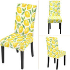 Lemon Chair Covers Set of 4,Stretchable Kitchen Dining Room Chair Covers Decorations Removable Washable Dining Chair Slipcovers Chair Protectors for Dining Room & Kitchen - Image 7