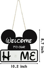 SUPYFD Cute Mouse Interchangeable Seasonal Welcome Door Sign for Front Door Decor, Wall Pedimentsr, Housewarming Gift - Image 2