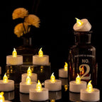 LED Tea Lights Battery Operated Flameless Candles 150 Pack Warm Yellow - Image 5