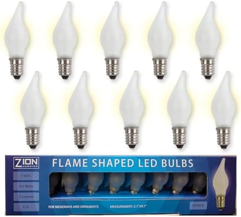 Large 23" Rambam Angled Electric Menorah with Flame Shaped Bulbs Traditional V-Shaped USB Display Electronic Hanukkah Minorah Includes 10 E10 Bulbs Chanukah Decorations By Zion Judaica (Satin Silver) - Image 5