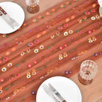 2 Pack Flower Table Runner Floral Daisy Fall Wedding Birthday Party Decor - Image 4