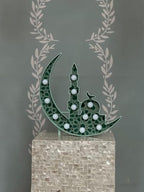 Moon Marquee Light - 12 Inch Crescent Moon Ramadan Decorations with Timer & USB Power | Elegant Ramadan & Eid Mubarak Decor for Home, Parties, Ramadan Essentials & Eid Celebrations, Green - Image 2