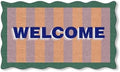 Folkulture Door Mat, Cute, Scalloped Welcome Mat Outdoor Doormats -16"x28" by Folkulture