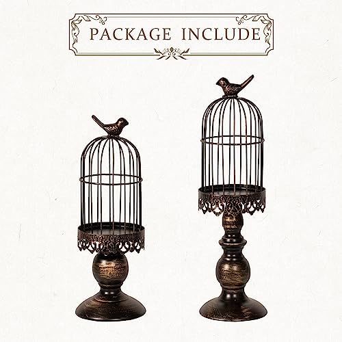 Birdcage Candle Holder, Vintage Candle Stick Holders, Wedding Candle Centerpieces for Tables, Iron Candlestick Holder Home Decor - Image 7