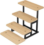 Cupcake Stand for 50 Cupcakes 4 Tiered Tray Stand for Food Cookie Wooden Dessert Display Risers for Party Wedding Buffet Stepped Risers Display Stands for Vendor Farmers Market Display, Oak by Unknown