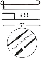 Garden Flag Stand 10 Pack Garden Flag holder for 12 x 18 Inches Flags with Anti-Wind Clip for Outdoor Garden Yard Lawn - Image 3