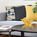 Feng Shui Chinese Zodiac OX Year Golden Resin Collectible Figurines Decoration for Luck & Wealth Perfect for Your Home or Office - Image 6