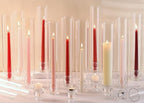 Volens Hurricane Glass Candle Holders- Set of 36 Candlestick Holders 14" H by VolensLightUpYourLife