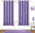 KOUFALL Lavender Curtains for Bedroom Girls 2 Panels Set Blackout Light Blocking Thermal Insulated Curtains for Teen Room Dorm Violet Lilac Purple 72 x 63 Inch Length by KOUFALL