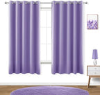 KOUFALL Lavender Curtains for Bedroom Girls 2 Panels Set Blackout Light Blocking Thermal Insulated Curtains for Teen Room Dorm Violet Lilac Purple 72 x 63 Inch Length by KOUFALL
