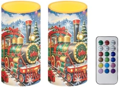 Christmas Decor Flickering Flameless Candles with Remote Timer - Image 2