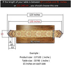 Luxury Velvet Gold Table Runner 120 Inches Long with Vintage Damask Jacquard Design for Dining Room,Living Room,Home Decor,Elegant Beaded Tapestry,Lining (Gold, 13×120 inch) - Image 3