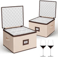 Cirhy Hard Shell Wine Glass Storage Box, China Moving Case for 24 Glasses by Cirhy