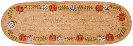 Mud Pie Pumpkin Jute Runner; 17" x 51" by MudPie