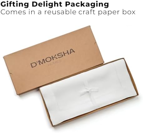 Signature Linen™ by D'Moksha, White Table Runner 120 Inches Long, 100% Pure Linen, Hemstitch, 14 x 120 Inch Table Runner for Dresser, Dining- Fall, Weddings, Outdoor Hosting - Image 4