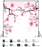 Leyiyi Romantic Cherry Blossoms Backdrop 8x8ft Photography Background Valentine's Day Decoration Soft Pink Love Theme Wedding Party Kids Girls Boys Adults Love Photo Booth Video Props - Image 3