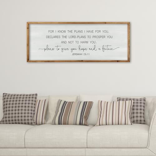 Jeremiah 29:11 Wall Art, For I Know The Plans I Have For You 40"×15" Wood - Image 3