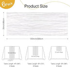 12 Pack White Cheesecloth Table Runner Boho Gauze Wedding Decor - Image 2