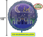 100 Pack Eid Balloons Set – Moon & Star Mylar Foil Balloons, Helium-Ready, Islamic Wall Decoration, Ramadan Gift, Eid Mubarak Party Decor - Image 2