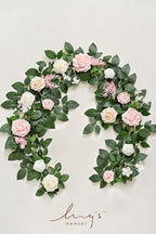 Ling's moment 5 FT Blush Artificial Flower Garland - Image 5