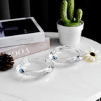 Crystal Pillar Candle Holders Decorations for Home Party Dinner Christmas, Suitable for Large Cylindrical Candles Hand-Cut 4.3'' X 1'' Clear, Pack of 2 - Image 5