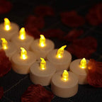 100 Pack Flameless LED Tea Lights Candles Flickering Warm Yellow 200+ Hours - Image 4