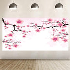 Leyiyi Romantic Cherry Blossoms Backdrop 20x10ft Photography Background Valentine's Day Decoration Soft Pink Love Theme Wedding Party Kids Girls Boys Adults Love Photo Booth Video Props - Image 4