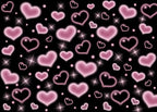 10x8FT Valentine's Day Backdrop Black and Pink Heart Photo Backdrop 90s Background Sweet Women Men Happy Birthday Party Photography Background Studio Props by CYLYHBACKDROP