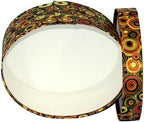 Sarah's Hat Boxes – Orange circles Decorative Gift Box | Elegant Reusable Storage Boxes for Gifts, Keepsakes, Jewelry, or Special Items | Unique Printed Design - Image 2