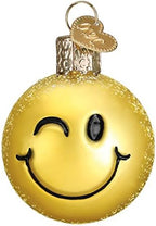 Old World Christmas Ornaments: Mini Ornament Sets Glass Blown Ornaments for Christmas Tree, Emojis - Image 3