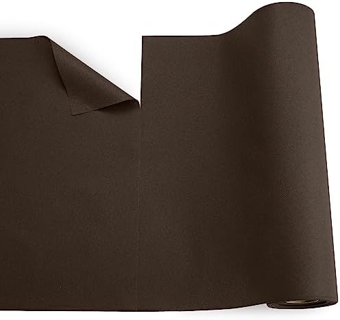 Disposable Table Runner for Dining Table, 16" 20-Pack Linen-Like Brown Paper Table Runners for Party, Wedding Or Event - Image 2