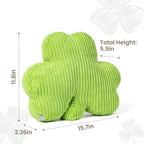 AELS Shamrock Pillow Set of 2, St. Patrick's Day Decorative Throw Pillow, 15.7” Corduroy Striped Cute Cushion for Living Room & Bedroom, Perfect for Holiday Home Decor, Grass Green - Image 2