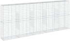 vidaXL Gabion Basket with Cover 196.9"x19.7"x78.7" Galvanized Iron by vidaXL