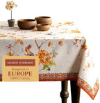 Maison d' Hermine Table Cloth Rectangle Table Reusable 100% Cotton 60"x90" by MaisondHermine