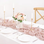 Pink Cheesecloth Table Runner Fall Wedding Bridal Party Decor 10ft, 8 Pack - Image 5