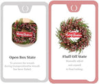 idyllic 24 inch Artificial Christmas Wreath Winter Front-Door Wreath with Pine Cones Red Berry Bells， Full Decoration Wreath for Indoor Outdoor Farmhouse Home Wall Window Festival Wedding Decor - Image 4