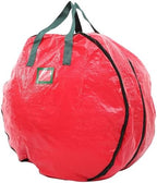 Hemoton Wreath Storage Bag Pe Double Layered, with Handles Red by HEMOTON