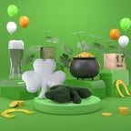 Bencailor 4 Pcs St. Patrick's Day Shamrock Pillow Plush Shamrock Shaped Throw Pillows Holiday Decorations for St Patrick's Day Irish Sofa Office Living Room Couch Car Decor(Green White) - Image 4