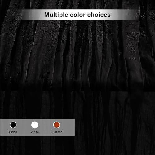 10 Pack Black 35x120 Inch Cheesecloth Table Runner - Image 6