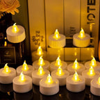 LED Tea Lights Battery Operated Flameless Candles 150 Pack Warm Yellow - Image 4