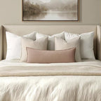 MIULEE Decorative Linen Lumbar Pillow Cover 14x36 Inch Camel - Image 4